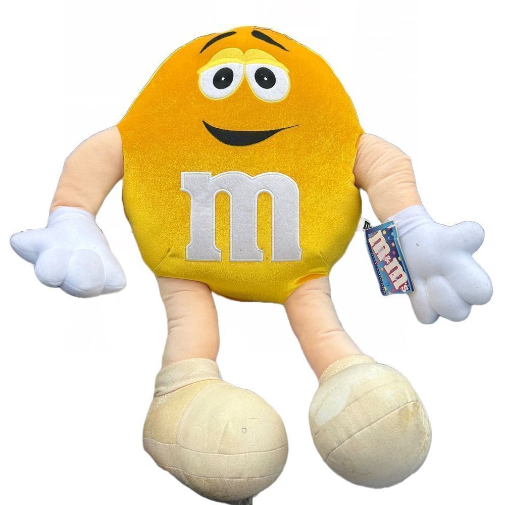 2000 M&M’s Yellow Poseable Plush Stuffed Animal